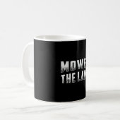 Rasenmäher mähte die Rasenmäher Kaffeetasse (Vorderseite Links)