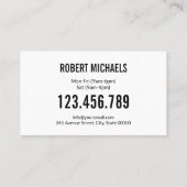 Rasenmäher mit Grasgartenbau Landschaften Visitenkarte (Rückseite)