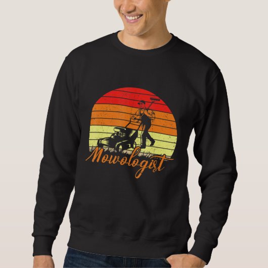 Rasenmäher mit Groundskeeper-Rasenmäher Sweatshirt (Vorderseite)