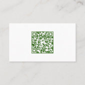 Rasenmäher mit kundenspezifischer QR Visitenkarte (Rückseite)