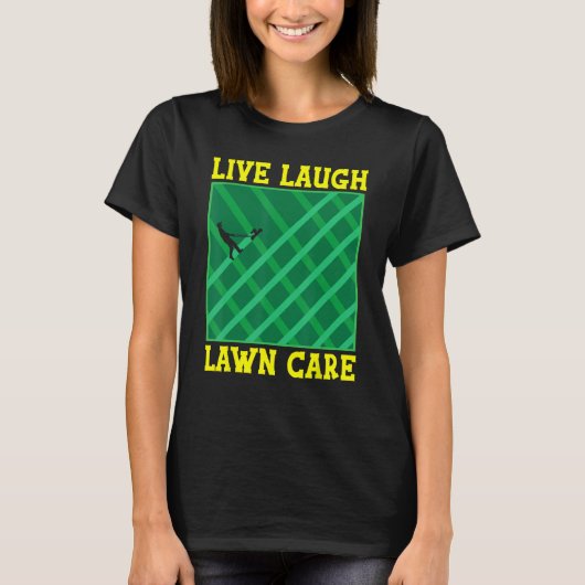 Rasenmäher mit Rasenmäher und Rasenmäher T-Shirt (Vorderseite)