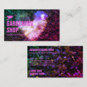 Rasenmäher mit rosa Rasenmäher Visitenkarte (Vorne/Hinten)