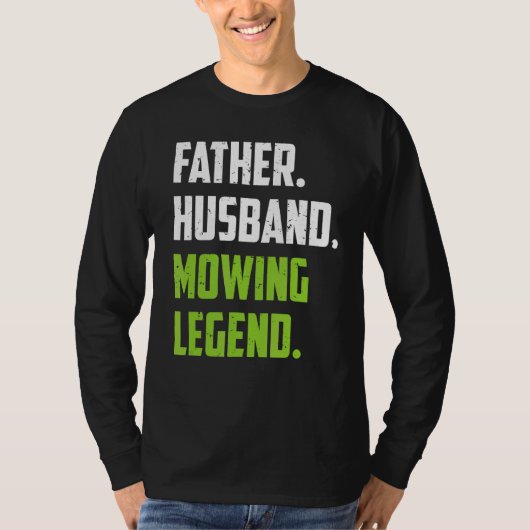 Rasenmäher mit Vatermäher Landscaping T-Shirt (Vorderseite)