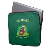 Rasenmäher mit Whisperer-Rasenmäher Gartengarten Laptopschutzhülle (Vorderseite Links)