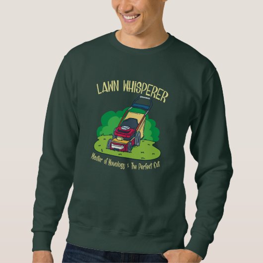 Rasenmäher mit Whisperer-Rasenmäher Gartengarten Sweatshirt (Vorderseite)