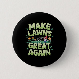 Rasenmäher Neuheit für Männer Frauen Kinder Landsc Button