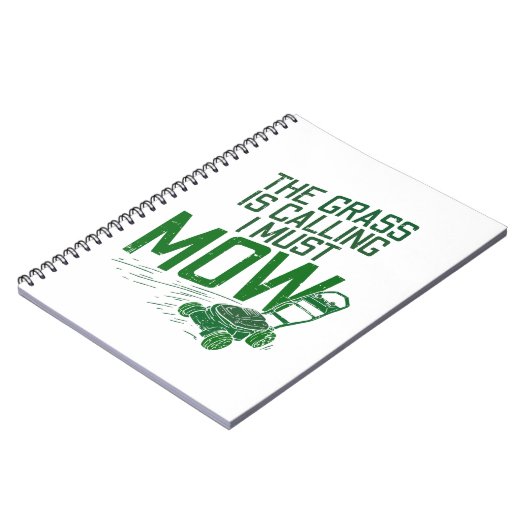 Rasenmäher Notizblock (Linke Seite)