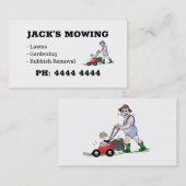 Rasenmäher oder Gartenbaukarten Visitenkarte (Vorne/Hinten)