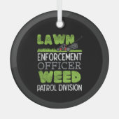 Rasenmäher Ornament Aus Glas (Vorderseite)