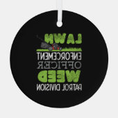 Rasenmäher Ornament Aus Glas (Rückseite)