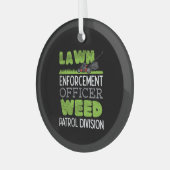 Rasenmäher Ornament Aus Glas (Vorderseite links)