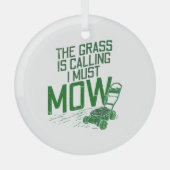 Rasenmäher Ornament Aus Glas (Vorderseite)