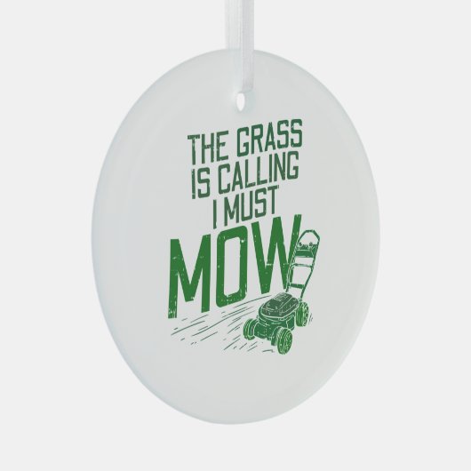 Rasenmäher Ornament Aus Glas (Vorderseite Rechts)