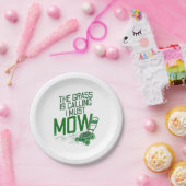 Rasenmäher Pappteller (Party)