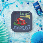 Rasenmäher Pappteller (Party)