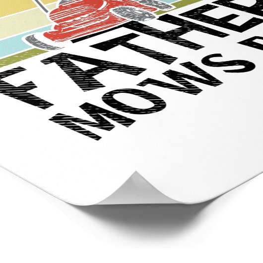 Rasenmäher - Pater Mows Best Poster (Ecke)