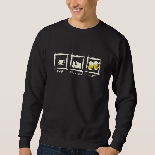 Rasenmäher Perfekte Tagesmäher Sweatshirt (Vorderseite)