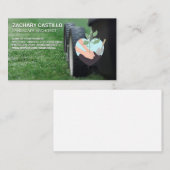 Rasenmäher | Pflanzbaum Visitenkarte (Vorne/Hinten)