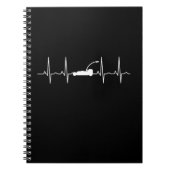 Rasenmäher Pflegeherz Notizblock (Vorderseite)