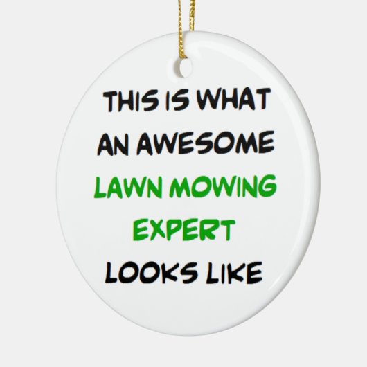 Rasenmäher, phantastisch keramik ornament (Links)