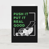 Rasenmäher push es wirklich gute Rasenmäher Karte (Vorderseite)
