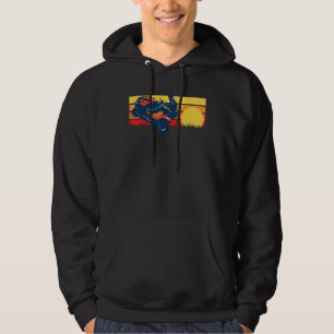 Rasenmäher Rad Vintag 80er Sunset Hoodie