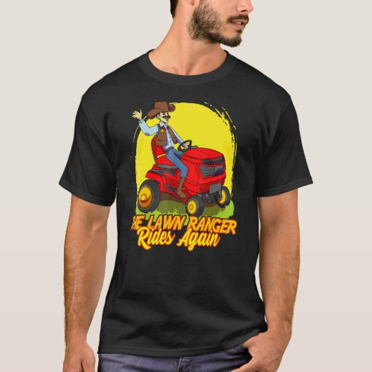Rasenmäher Ranger fährt wieder Grass Mäher Gärtner T-Shirt (Vorderseite)