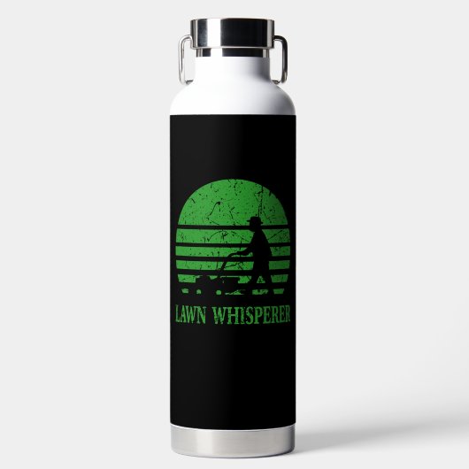 Rasenmäher-Rasen-Flüsterer-Gärtner-Geschenk Trinkflasche (Vorderseite)
