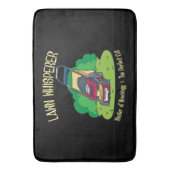 Rasenmäher - Rasenflüster Badematte (Vorderseite Vertikal)