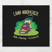 Rasenmäher - Rasenflüster Bierflaschenetikett (Einzelnes Label)