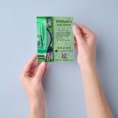 Rasenmäher Rasenmähen - QR-Code Flyer (Gruppe)