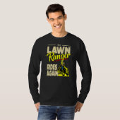 Rasenmäher Rasenmäher Bauer Landschaft T-Shirt (Vorne ganz)