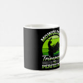 Rasenmäher Rasenmäher Gartengartenlandschaft Kaffeetasse (VorderseiteRechts)