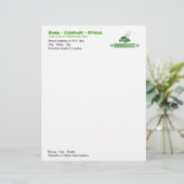 Rasenmäher, Rasenmäher, Landschaftspflege Briefkopf (Stehend Vorderseite)