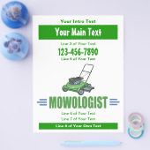 Rasenmäher, Rasenmäher, Landschaftspflege Flyer (Einzeln)