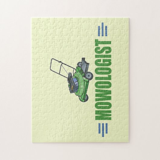 Rasenmäher, Rasenmäher, Landschaftspflege Puzzle (Vertikal)