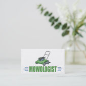 Rasenmäher, Rasenmäher, Landschaftspflege Visitenkarte (Stehend Vorderseite)