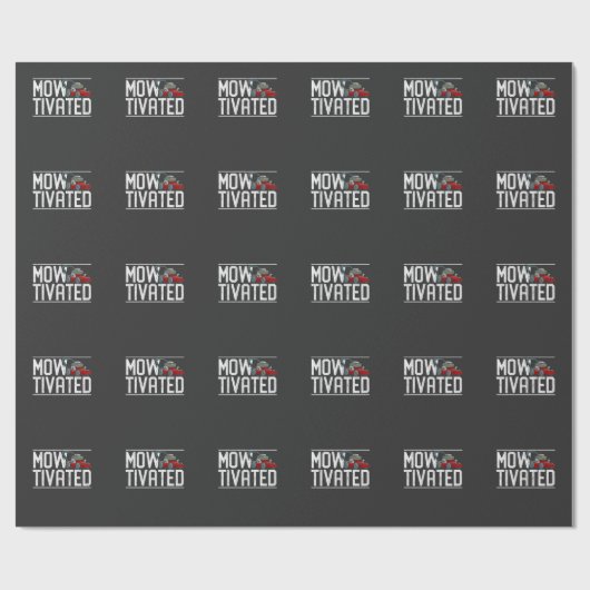 Rasenmäher, Rasenmäher und Rasenmäher Geschenkpapier (Flach)