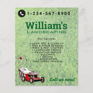 Rasenmäher, Rasenpflege Flyer