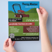 Rasenmäher, Rasenpflege Flyer (Hand)