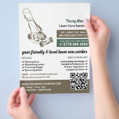 Rasenmäher, Rasenpflege Flyer (Hand)