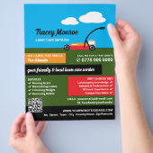 Rasenmäher, Rasenpflege Flyer (Hand)