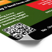 Rasenmäher, Rasenpflege Poster (Ecke)