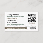 Rasenmäher, Rasenpflege Visitenkarte (Rückseite)