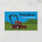 Rasenmäher, Rasenpflege Visitenkarte (Vorderseite)