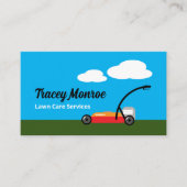 Rasenmäher, Rasenpflege Visitenkarte (Vorderseite)