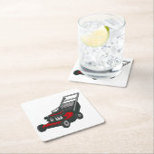 Rasenmäher Rechteckiger Pappuntersetzer (Vor Ort)