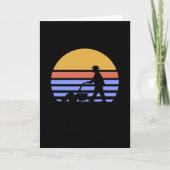 Rasenmäher Retro Karte (Vorderseite)