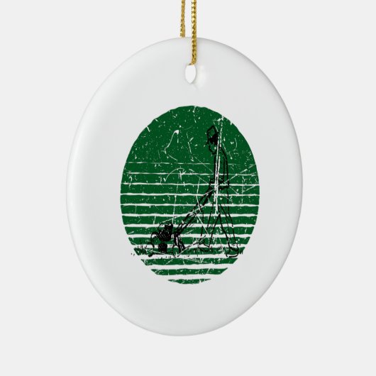 Rasenmäher Retro Keramik Ornament (Rechts)