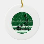 Rasenmäher Retro Keramik Ornament (Vorne)